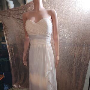 Pink Dress Strapless.Formal: Wedding, Prom, Homecoming.